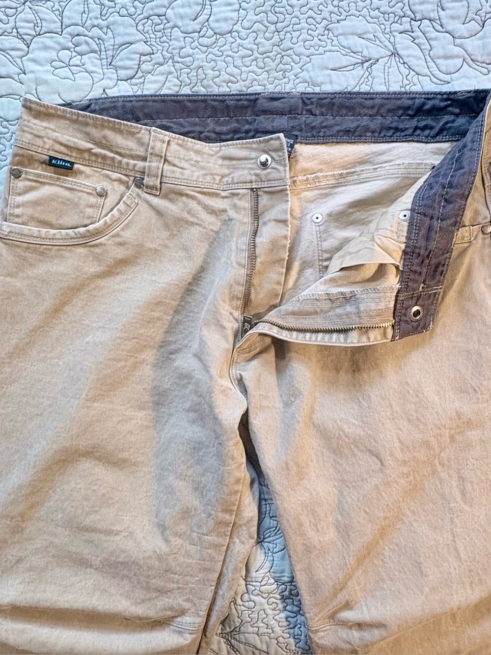 KÜHL RYDR Khaki Utility Hiking Work Pants Articulated Knee Men’s 34x30🧡 - Picture 8 of 12